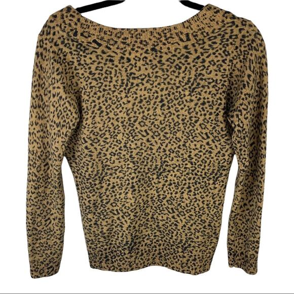 Calvin Klein Animal Print Sweater Wool Blend sz S - Picture 4 of 8
